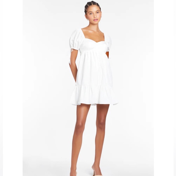 Amanda Uprichard Sicily Dress in White - Picture 2 of 3